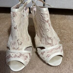 Marks & Spencer Ivory Lace Heels